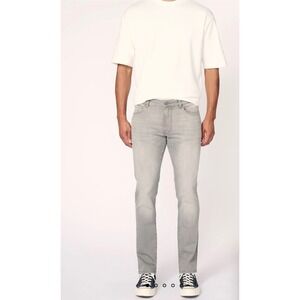 WARP WEFT Amsterdam Slim Mens Gray Wash Denim Jeans Pants Size 40x37